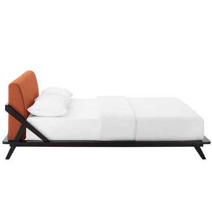 Luella Queen Upholstered Fabric Platform Bed - living-essentials