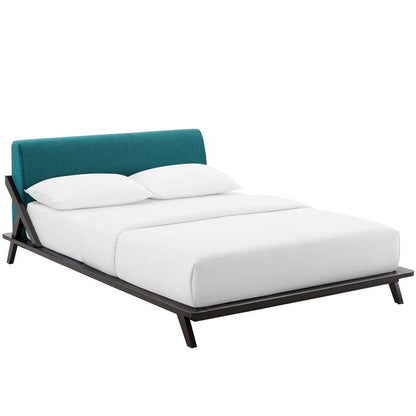 Luella Queen Upholstered Fabric Platform Bed - living-essentials