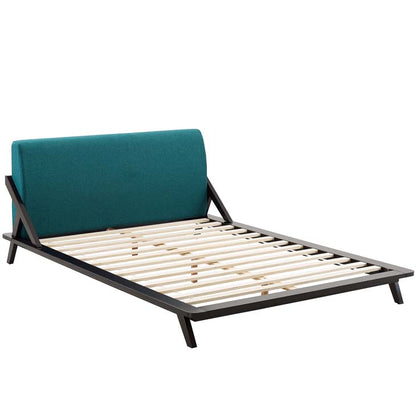 Luella Queen Upholstered Fabric Platform Bed - living-essentials