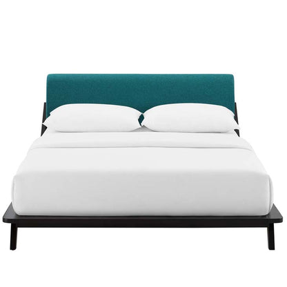 Luella Queen Upholstered Fabric Platform Bed - living-essentials
