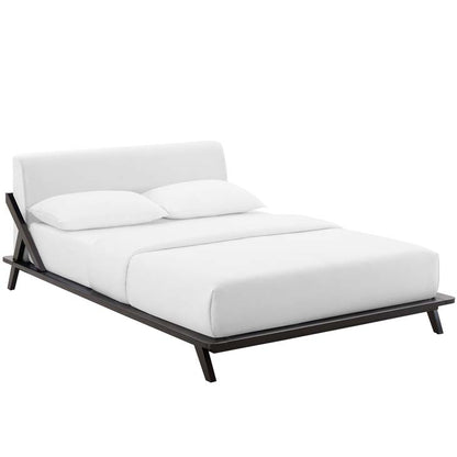 Luella Queen Upholstered Fabric Platform Bed - living-essentials
