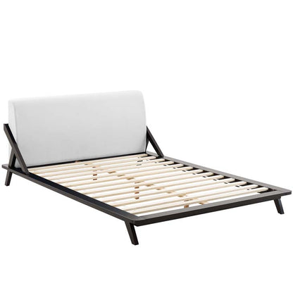 Luella Queen Upholstered Fabric Platform Bed - living-essentials