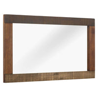Ardine Rustic Wood Frame Mirror - living-essentials
