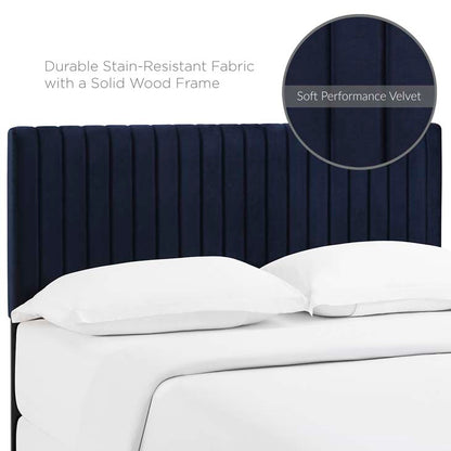 Kimberly King/California King Performance Velvet Headboard - living-essentials