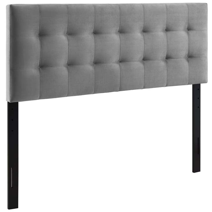 Diana Biscuit Tufted Velvet Full Headboard - living-essentials