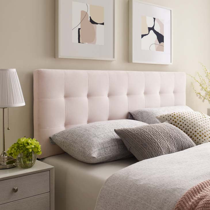 Diana Biscuit Tufted Velvet Queen Headboard - living-essentials