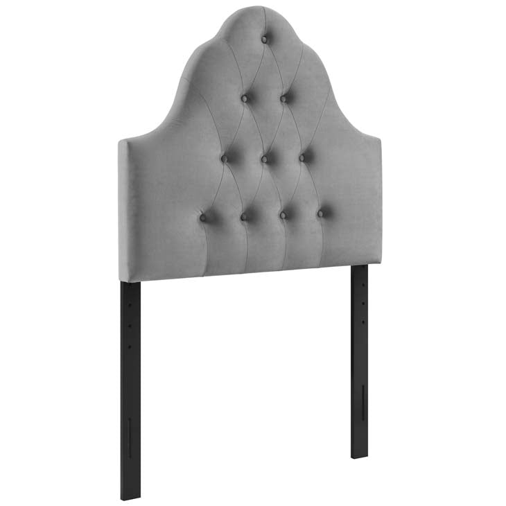 Crown Diamond Tufted Performance Velvet Twin Headboard - living-essentials