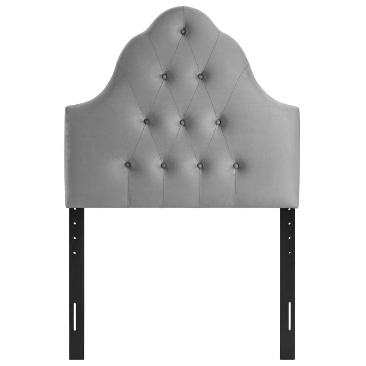 Crown Diamond Tufted Performance Velvet Twin Headboard - living-essentials