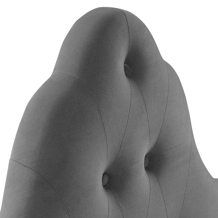 Crown Diamond Tufted Performance Velvet Twin Headboard - living-essentials