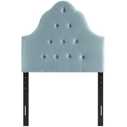 Crown Diamond Tufted Performance Velvet Twin Headboard - living-essentials