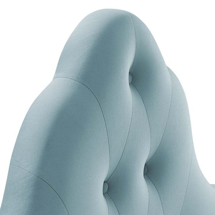 Crown Diamond Tufted Performance Velvet Twin Headboard - living-essentials