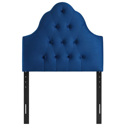 Crown Diamond Tufted Performance Velvet Twin Headboard - living-essentials