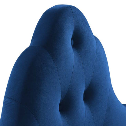 Crown Diamond Tufted Performance Velvet Twin Headboard - living-essentials