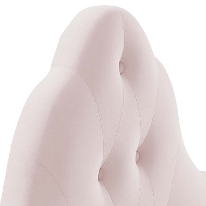 Crown Diamond Tufted Performance Velvet Twin Headboard - living-essentials