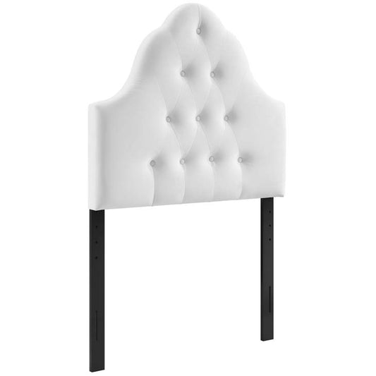 Crown Diamond Tufted Performance Velvet Twin Headboard - living-essentials