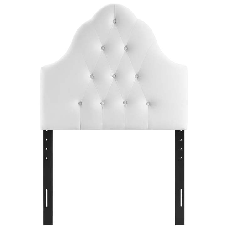 Crown Diamond Tufted Performance Velvet Twin Headboard - living-essentials