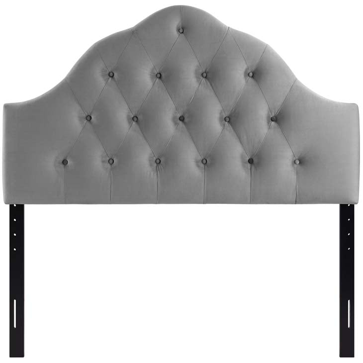 Crown Diamond Tufted Performance Velvet Queen Headboard - living-essentials