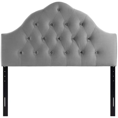 Crown Diamond Tufted Performance Velvet Queen Headboard - living-essentials