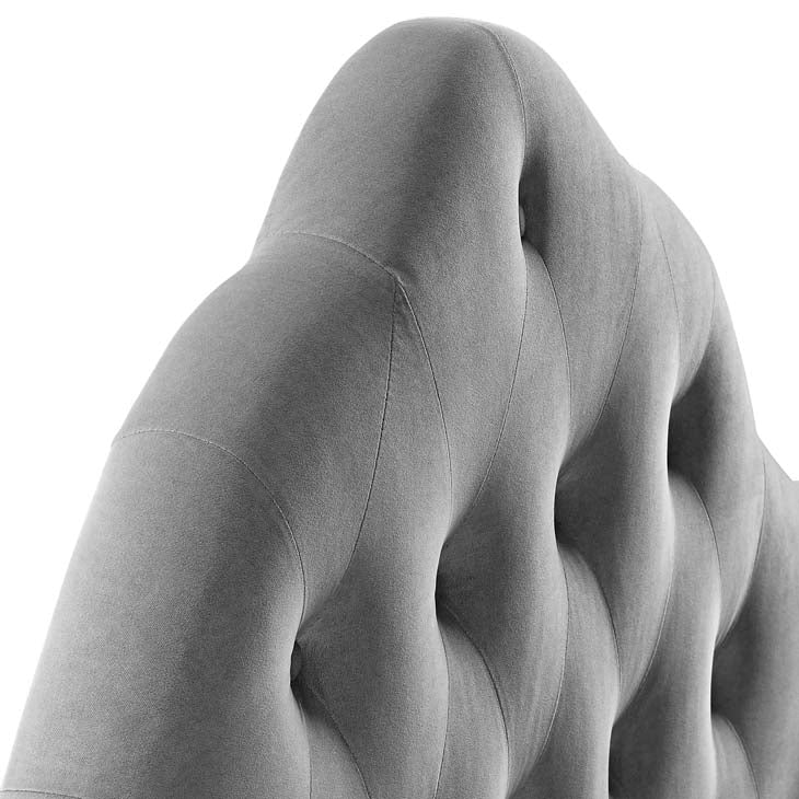 Crown Diamond Tufted Performance Velvet Queen Headboard - living-essentials