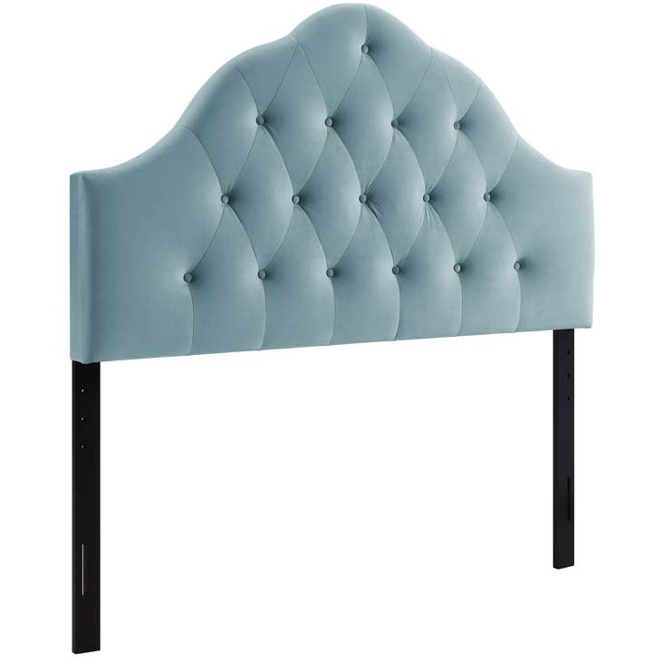 Crown Diamond Tufted Performance Velvet Queen Headboard - living-essentials
