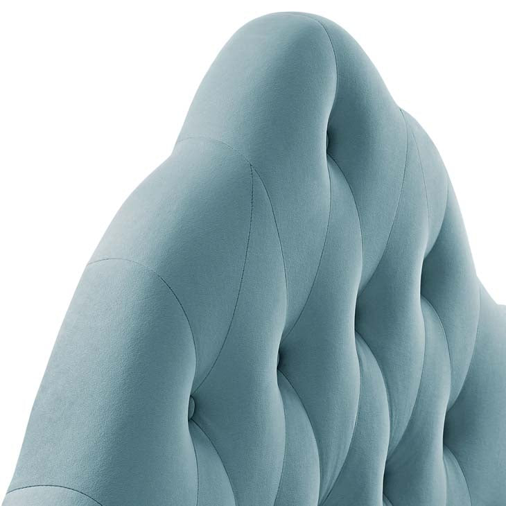 Crown Diamond Tufted Performance Velvet Queen Headboard - living-essentials