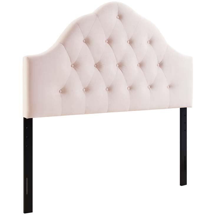 Crown Diamond Tufted Performance Velvet Queen Headboard - living-essentials