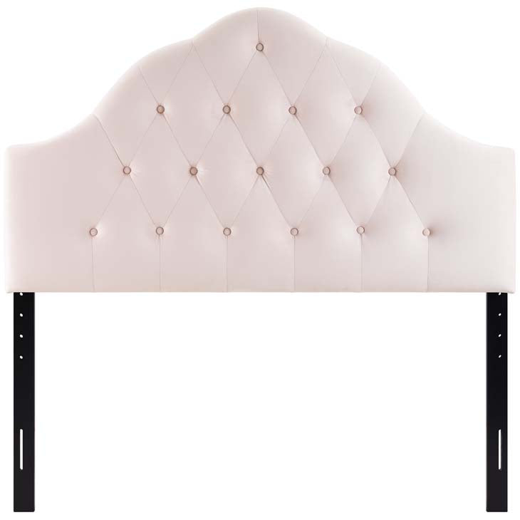 Crown Diamond Tufted Performance Velvet Queen Headboard - living-essentials