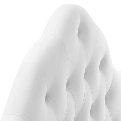 Crown Diamond Tufted Performance Velvet Queen Headboard - living-essentials