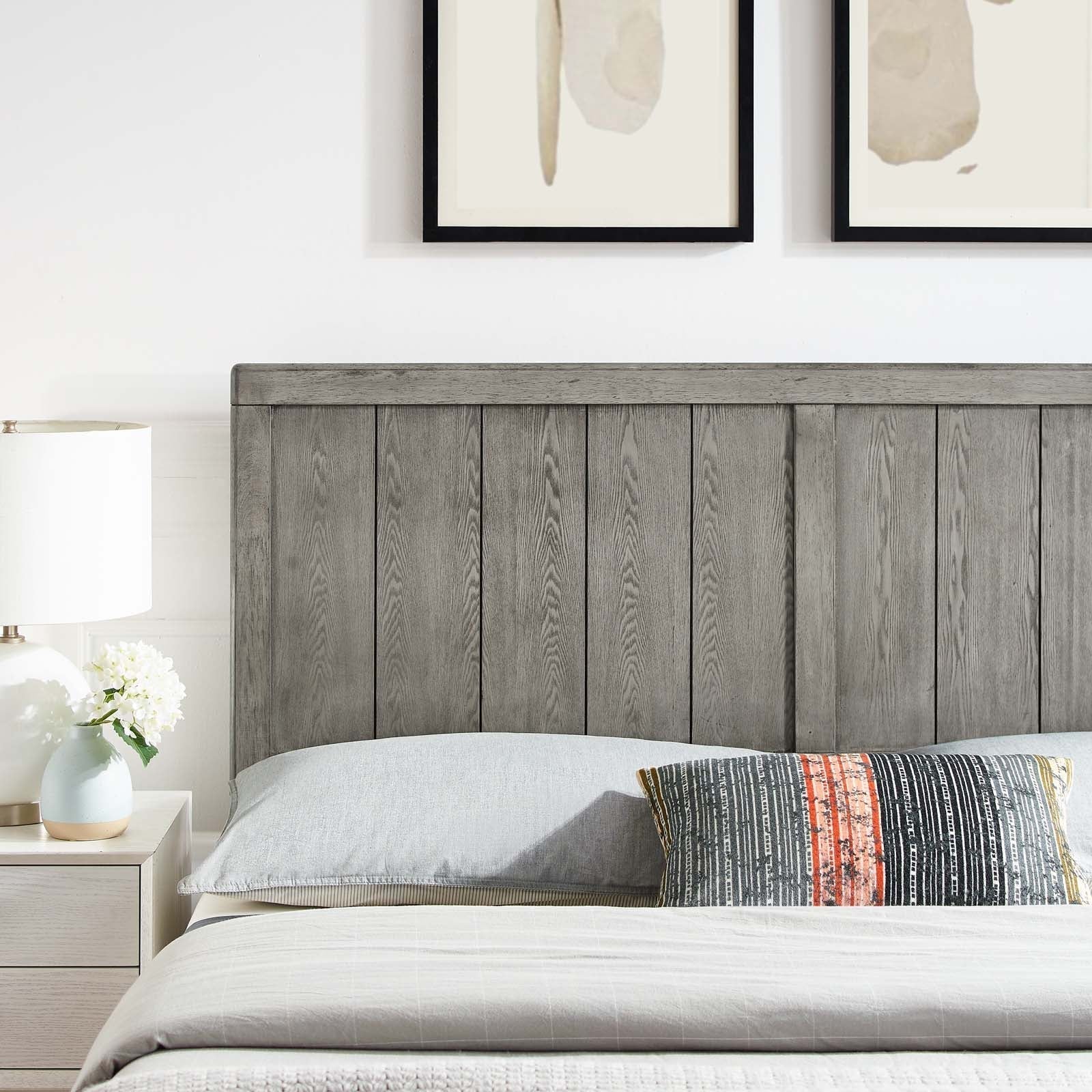 Raelynn King Wood Headboard