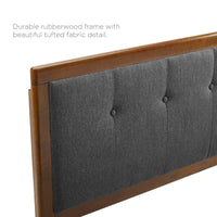 Dwayna Tufted Fabric and Wood Twin Headboard