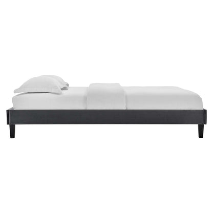 Emberlynn Performance Velvet King Platform Bed Frame