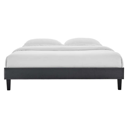 Emberlynn Performance Velvet Twin Platform Bed Frame
