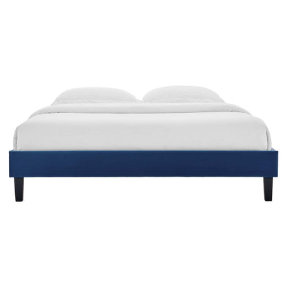Emberlynn Performance Velvet Twin Platform Bed Frame