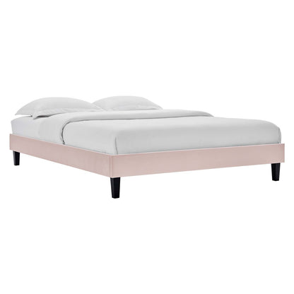Emberlynn Performance Velvet Twin Platform Bed Frame