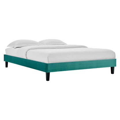 Emberlynn Performance Velvet Twin Platform Bed Frame