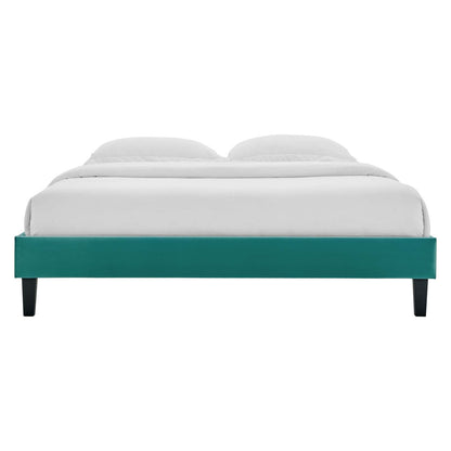 Emberlynn Performance Velvet Twin Platform Bed Frame