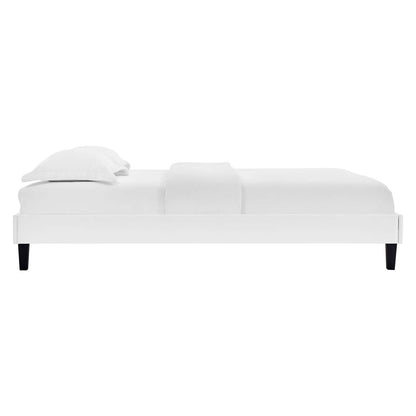 Emberlynn Performance Velvet King Platform Bed Frame