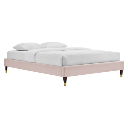 Harley Performance Velvet Twin Platform Bed Frame