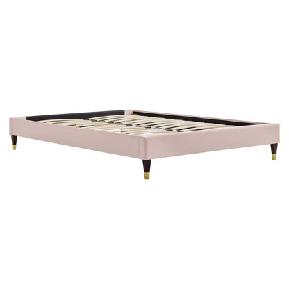 Harley Performance Velvet Twin Platform Bed Frame