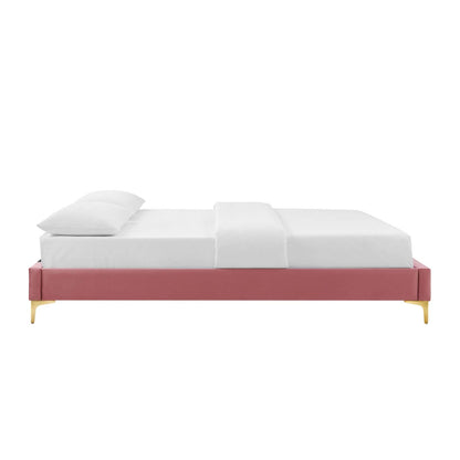 Wrenley Performance Velvet Full Bed Frame