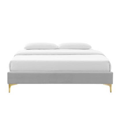 Wrenley Performance Velvet Full Bed Frame