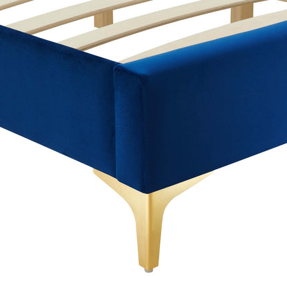 Wrenley Performance Velvet King Bed Frame