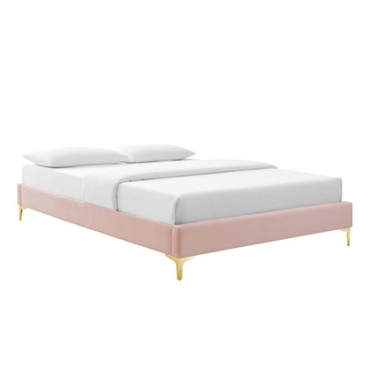 Wrenley Performance Velvet Queen Bed Frame