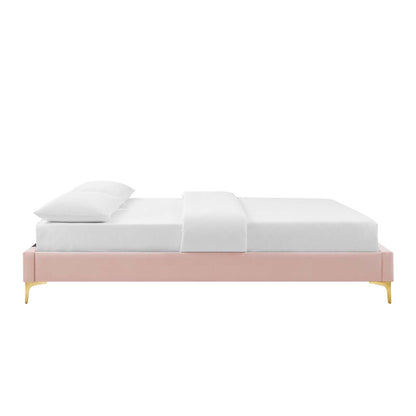 Wrenley Performance Velvet Queen Bed Frame