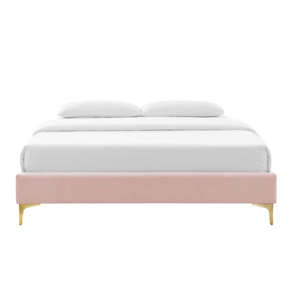 Wrenley Performance Velvet Full Bed Frame