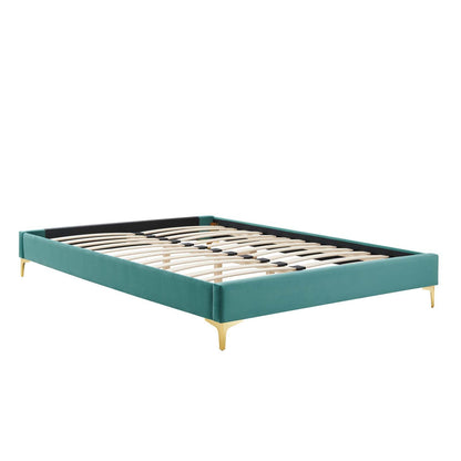 Wrenley Performance Velvet Queen Bed Frame