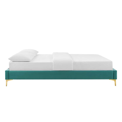 Harley Performance Velvet Twin Platform Bed Frame