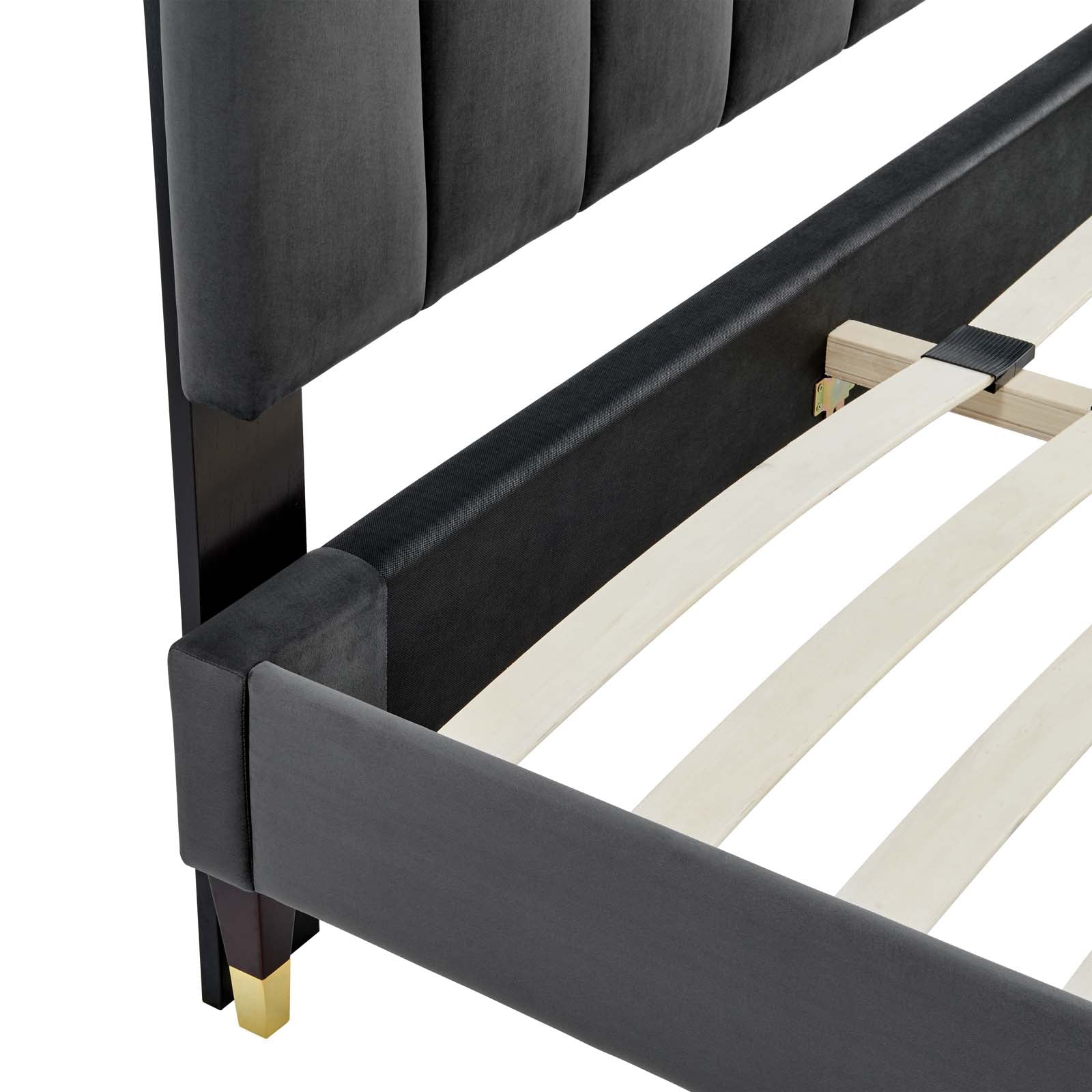 Daffodil Performance Velvet Platform Bed