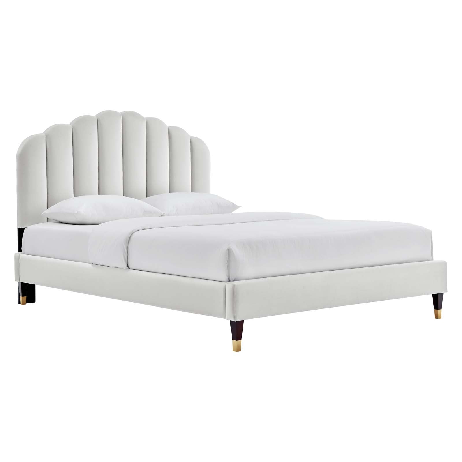 Daffodil Performance Velvet Platform Bed