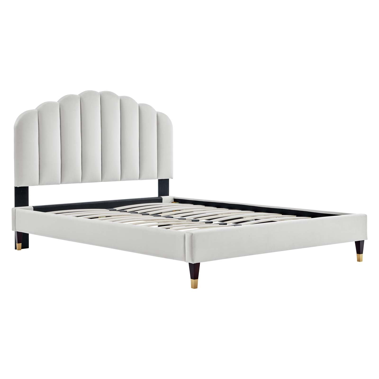 Daffodil Performance Velvet Platform Bed